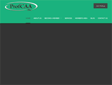 Tablet Screenshot of profcaa.org